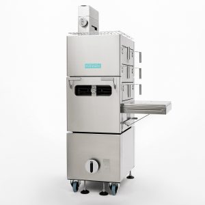 Charcoal oven Metos X3 S/S, grill drawer opening on the righ