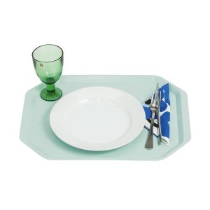 Tray turquoise, fiberglass polyester Metos 425x325