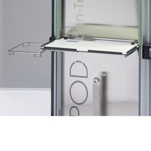 Down-fold side shelf for Metos Burlodge POD CT SHORT