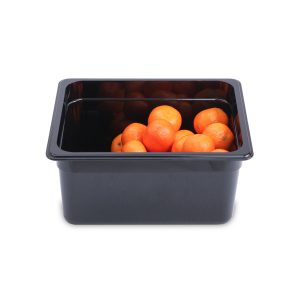 GN-container,plastic,black 1/2-150