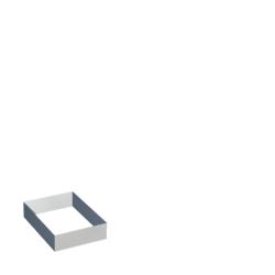 Kick Plate for Metos Nova 450, stainless steel