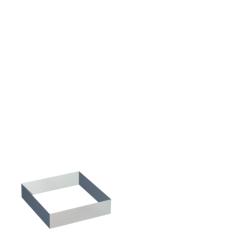 Kick Plate for Metos Nova TM2, stainless steel