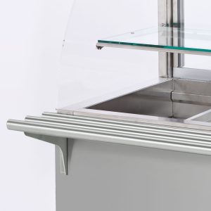 Tube Tray Slide Metos Halo LED 1200, stainless steel