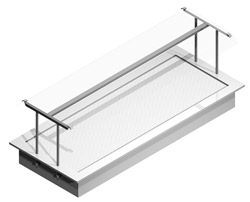 Crushed Ice Basin Metos Nova Plus 1600 LED Drop-In