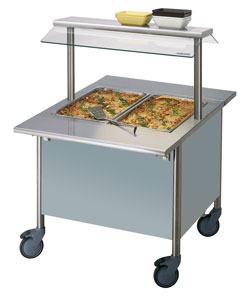 Warm Serving Trolley Metos Corona BM 800/750 Halotherm