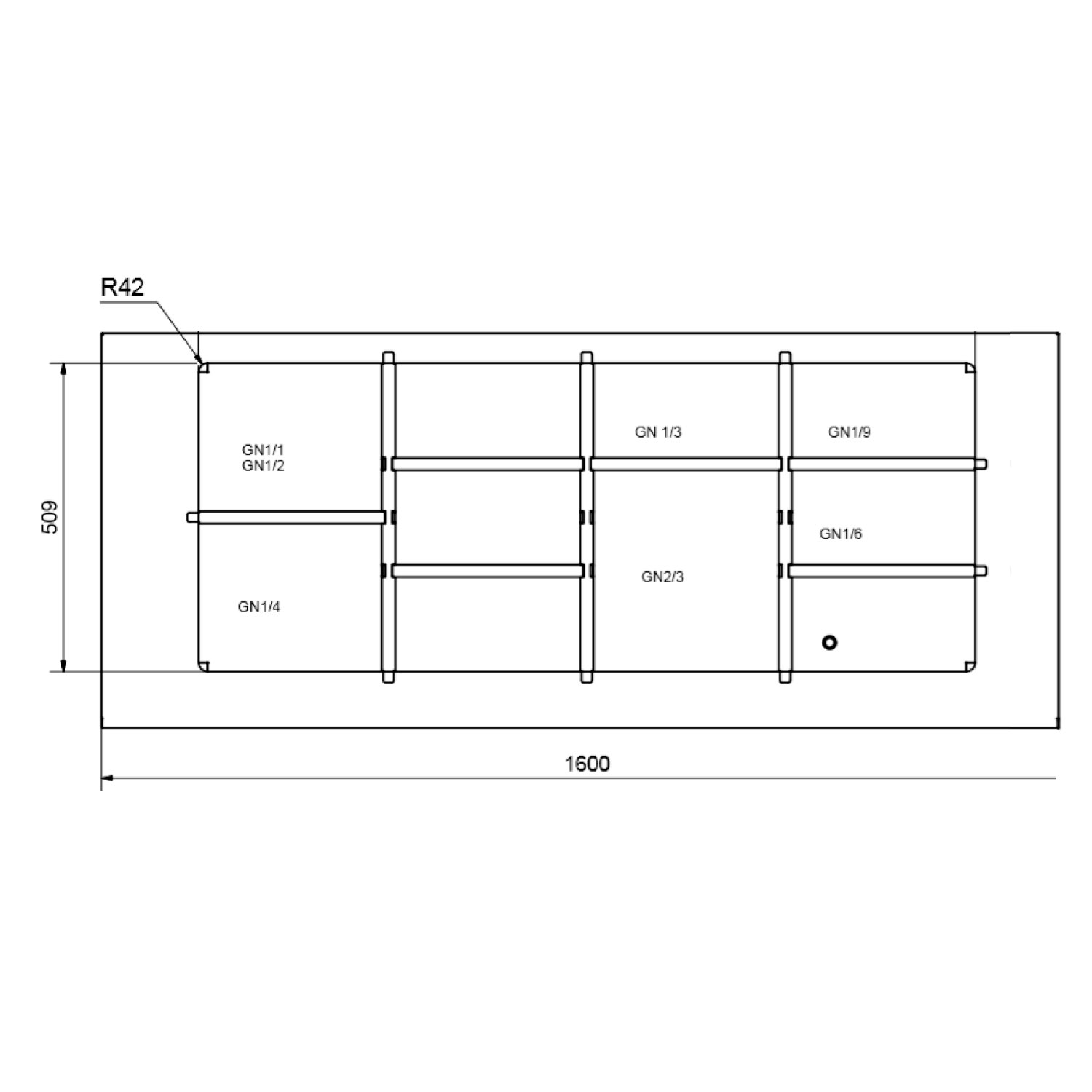 Divider assy GN4/1 Metos BM 1600