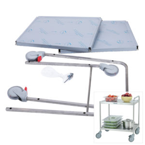 Service trolley Metos SET-75/2 Flat Pack, 2 tiers