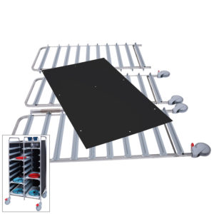 Tray trolley Metos TRT-20C Flat Pack, black