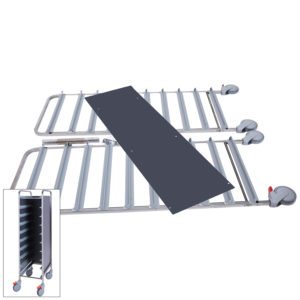 Tray trolley Metos TRT-10C Flat Pack grey